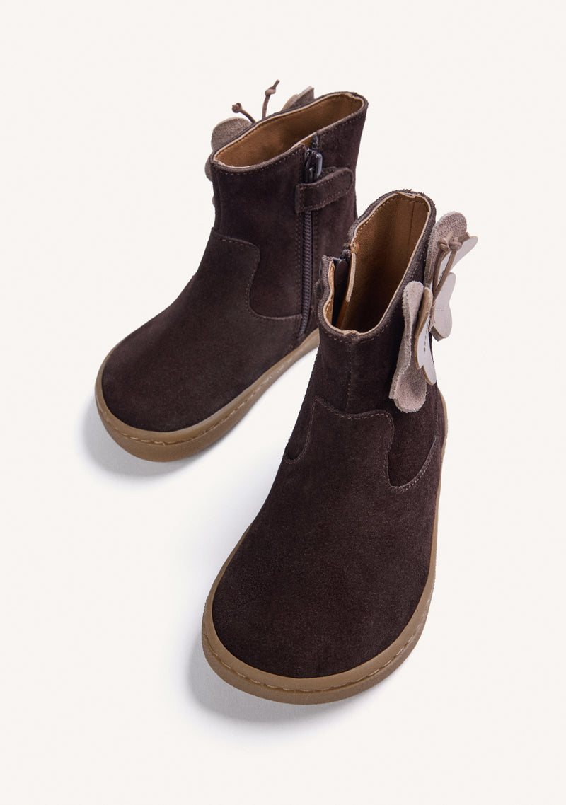 STIVALETTI BAREFOOT IN PELLE CON FARFALLA