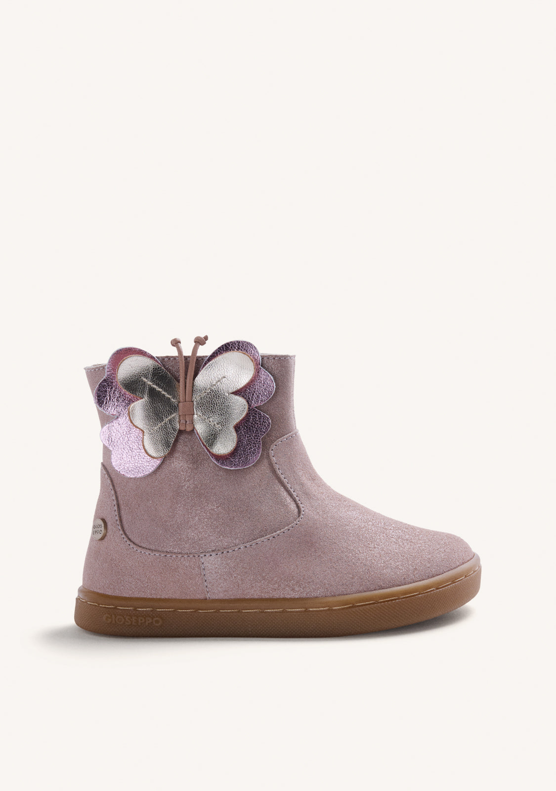 BAREFOOT LEATHER ANKLE BOOTS WITH BUTTERFLY