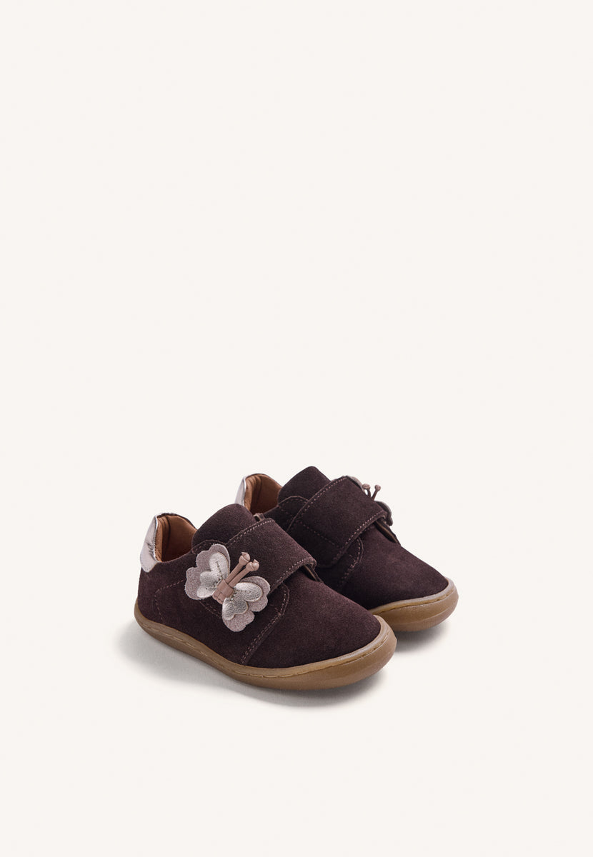 SCARPE BAREFOOT MARRONI PELLE LUCIDA