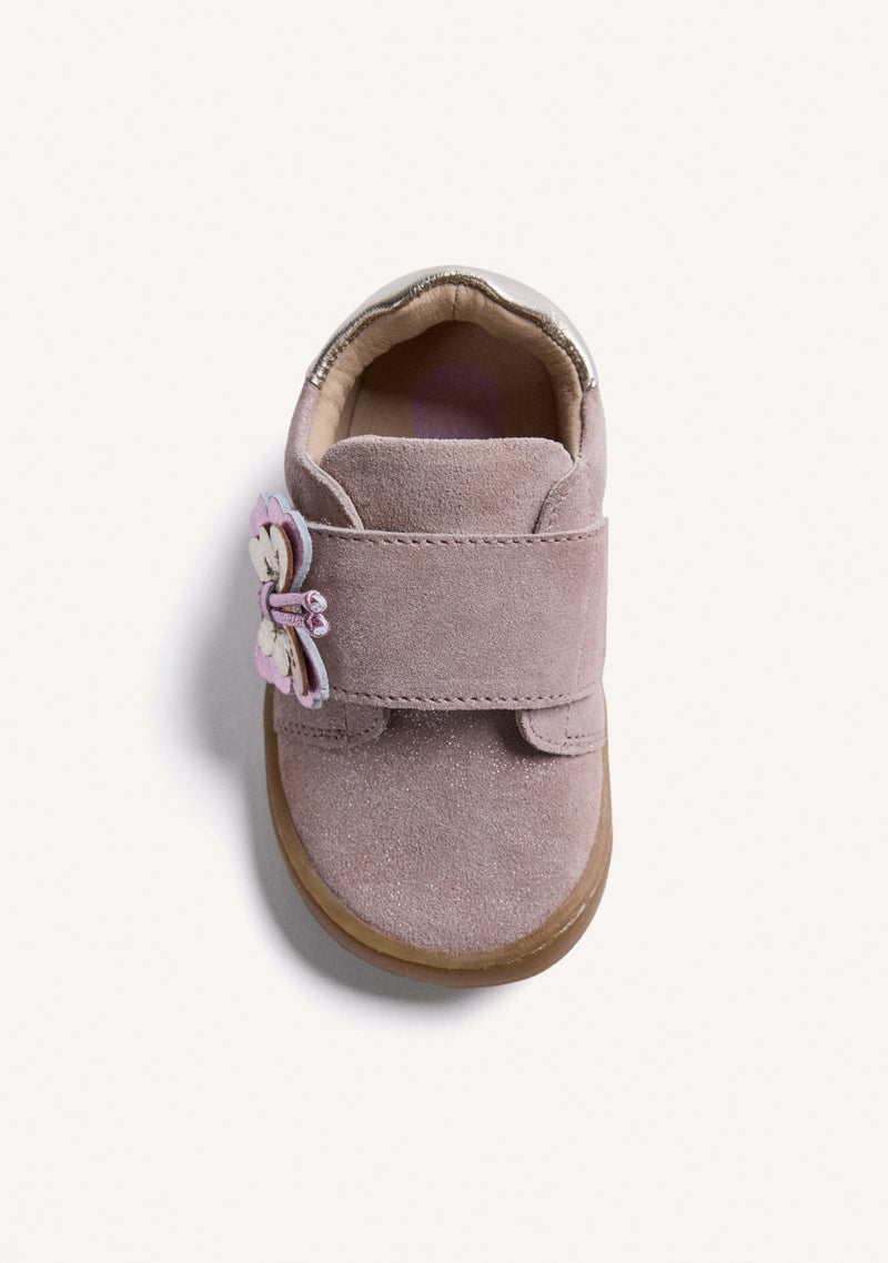 PINK BAREFOOT LEATHER SHINY SNEAKERS