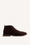 BROWN SAFARI LEATHER ANKLE BOOTS