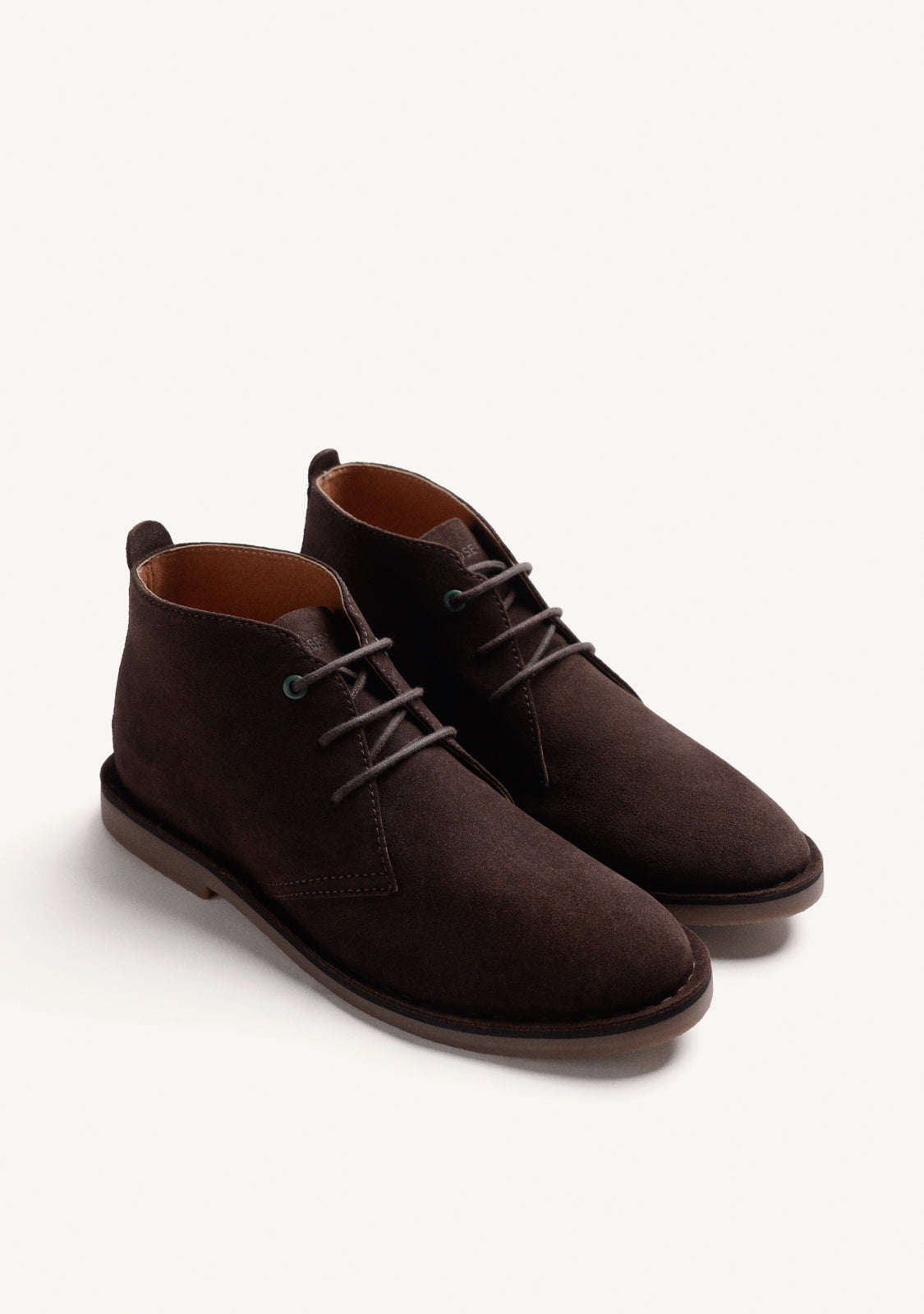 BROWN SAFARI LEATHER ANKLE BOOTS