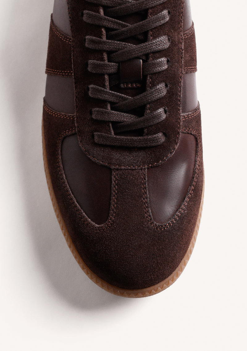 BROWN LEATHER SNEAKERS