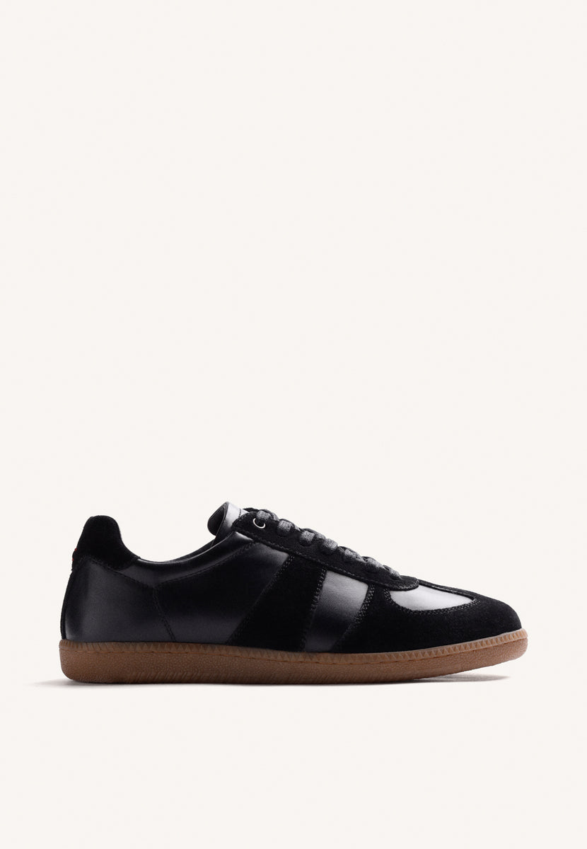 BASKETS NOIRES EN CUIR
