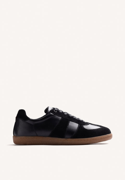 BASKETS NOIRES EN CUIR