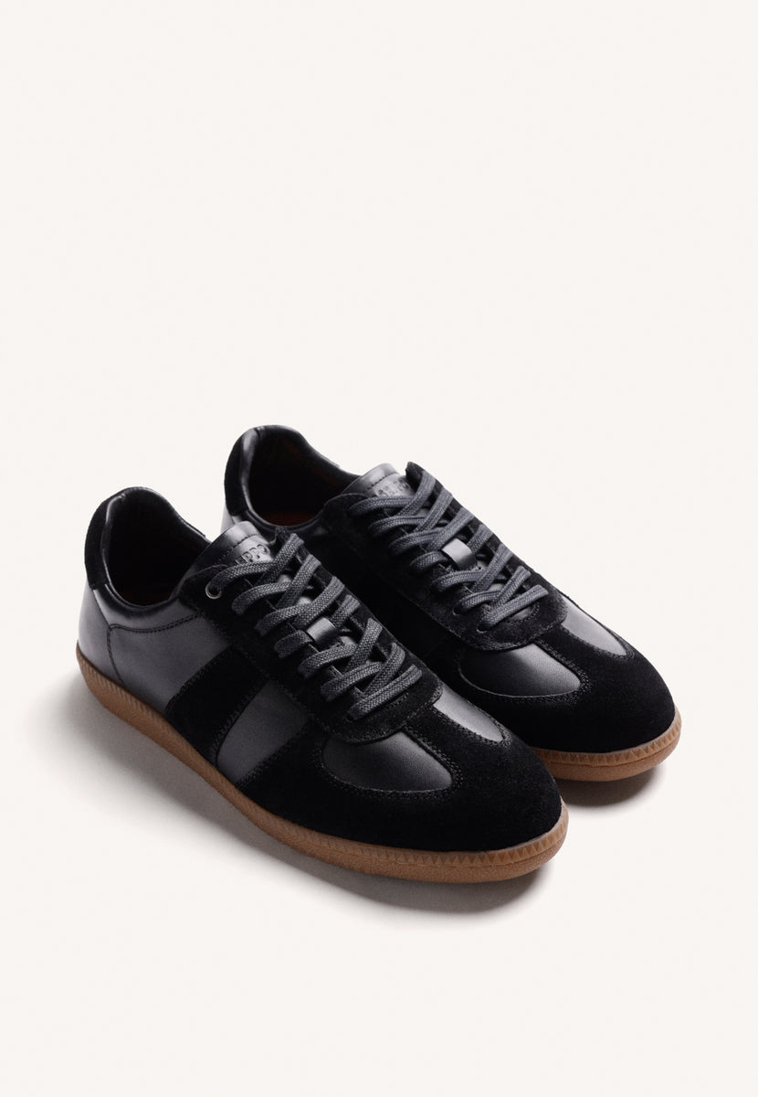 BASKETS NOIRES EN CUIR