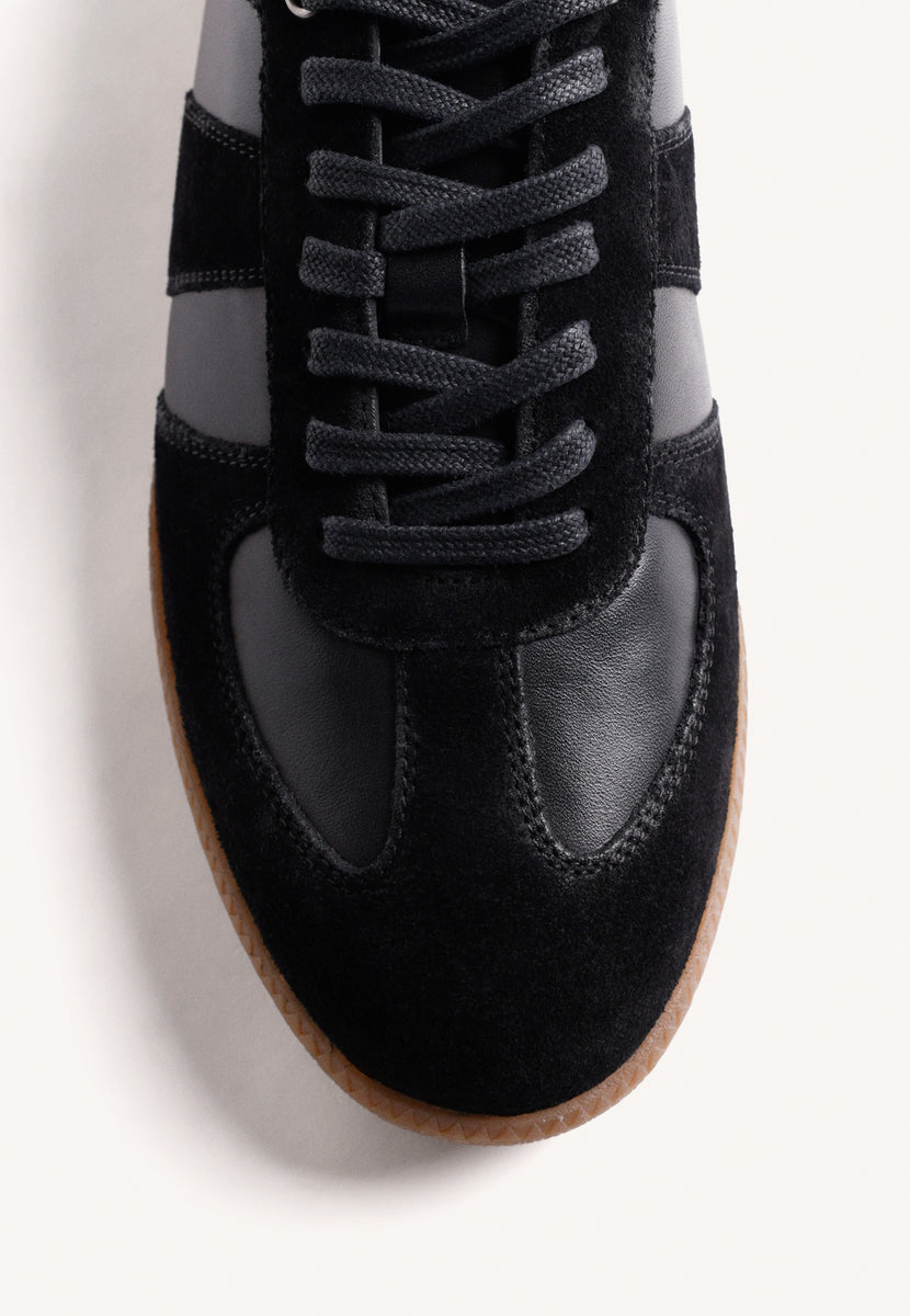 BASKETS NOIRES EN CUIR