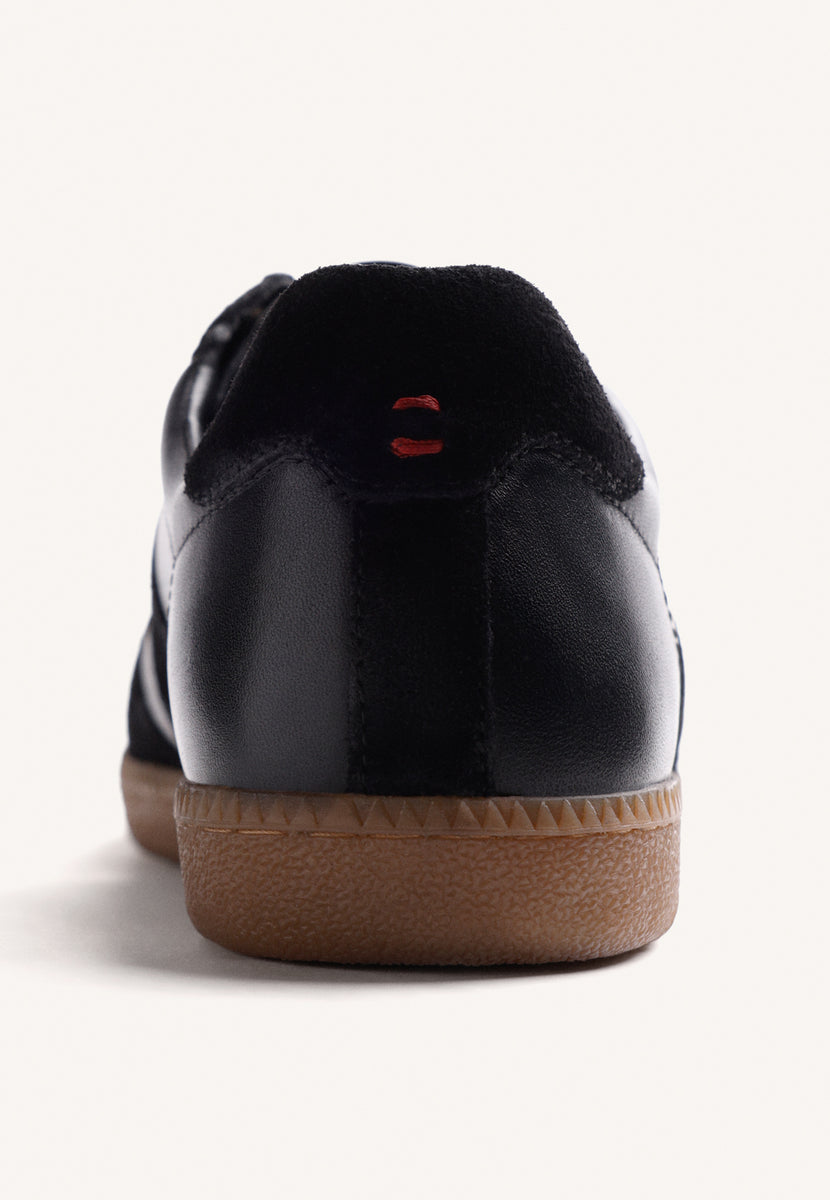 BASKETS NOIRES EN CUIR