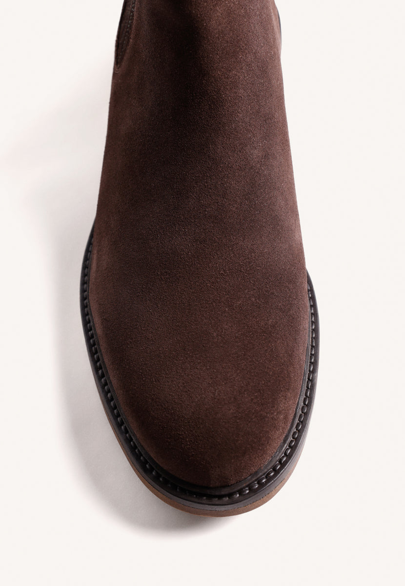 STIVALETTI CHELSEA MARRONI IN PELLE