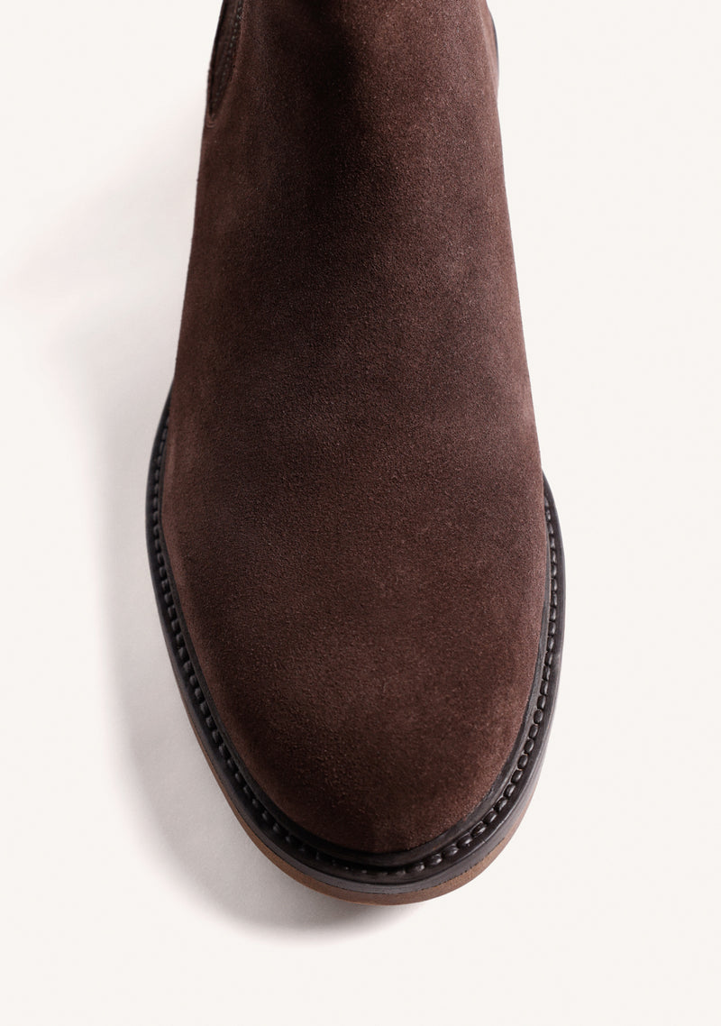 STIVALETTI CHELSEA MARRONI IN PELLE