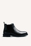 BLACK CHELSEA LEATHER ANKLE BOOTS