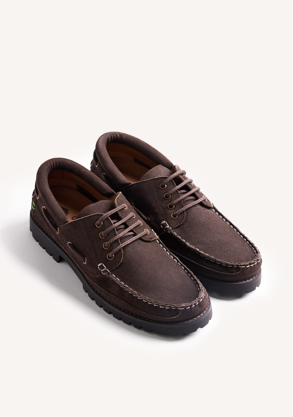 MOCASSINI NAUTICI MARRONI IN PELLE