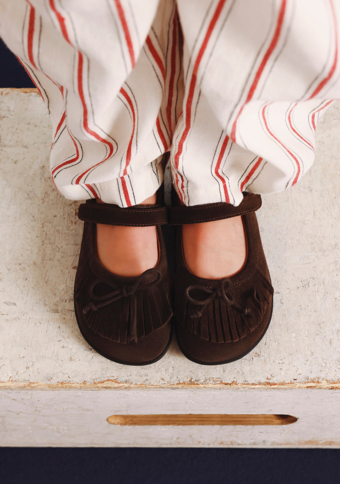 BALLERINES BAREFOOT CHOCOLAT CUIR