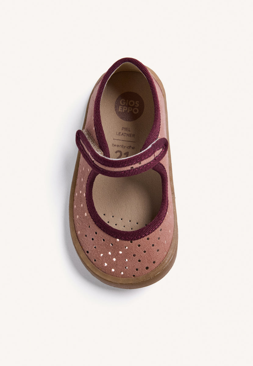 BALLERINES BAREFOOT EN CUIR FERMETURE RÉGLABLE