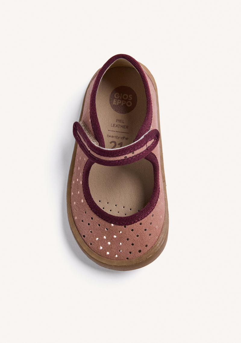 BALLERINES BAREFOOT EN CUIR FERMETURE RÉGLABLE
