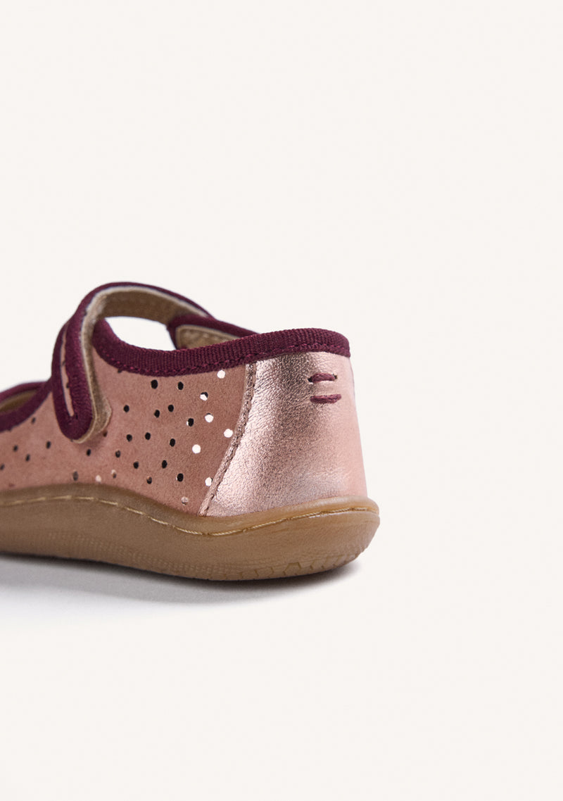 BALLERINES BAREFOOT EN CUIR FERMETURE RÉGLABLE