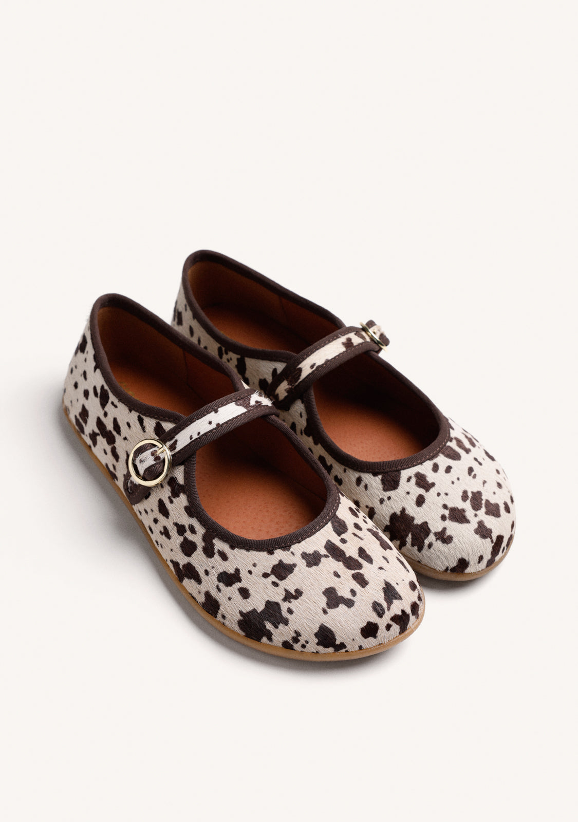 BAREFOOT BALLET FLATS WITH ANIMAL PRINT LEATHER