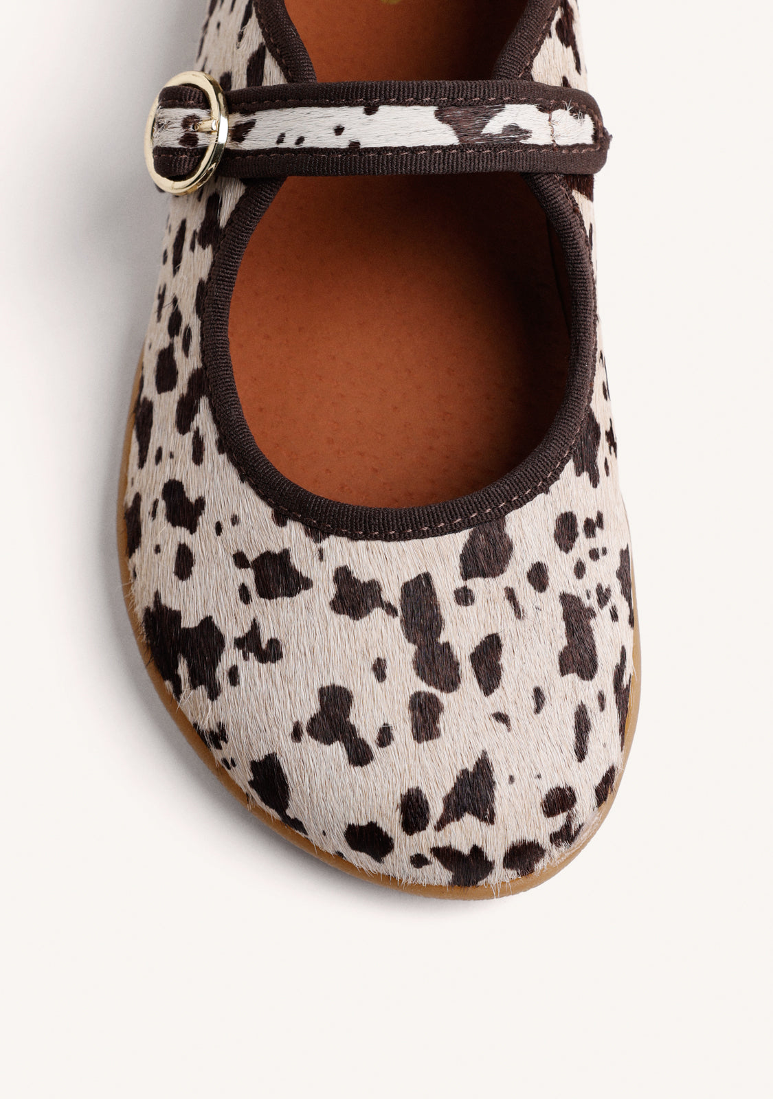 BAREFOOT BALLET FLATS WITH ANIMAL PRINT LEATHER