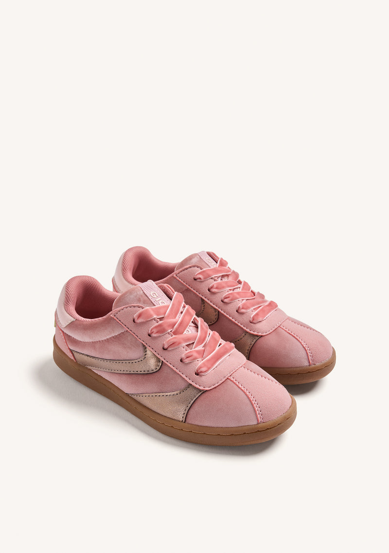 PINK CANVAS SNEAKERS