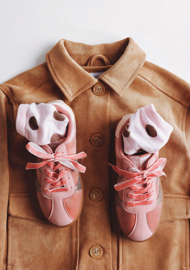 PINK CANVAS SNEAKERS