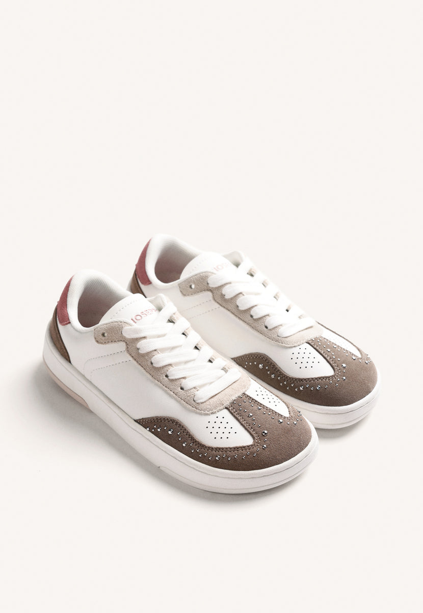 BROWN BAREFOOT LEATHER SNEAKERS