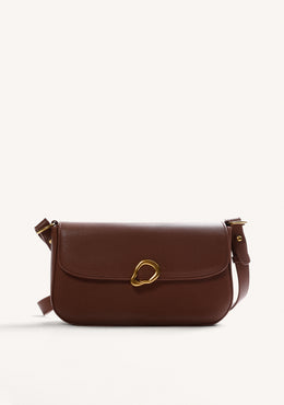 BROWN CROSSBODY BAG WITH BUCKLE