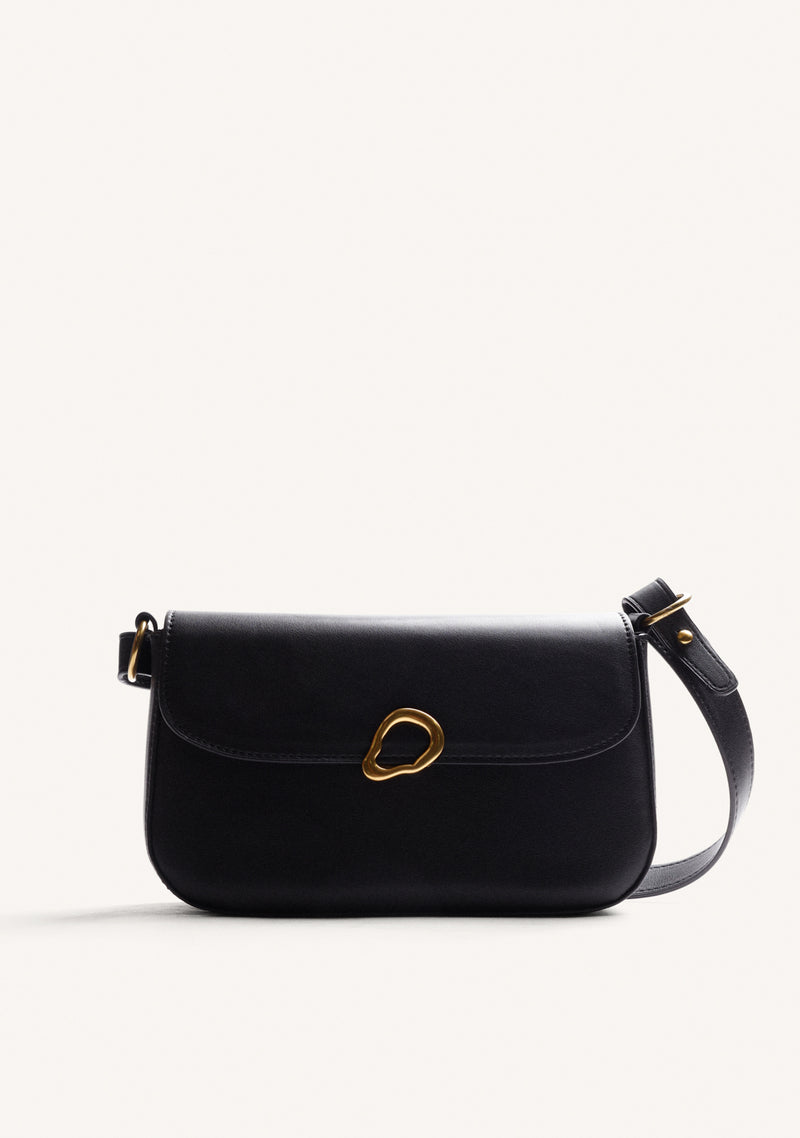 BOLSO BANDOLERA NEGRO HEBILLA