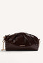 BOLSO BANDOLERA MARRÓN EFECTO ARRUGADO