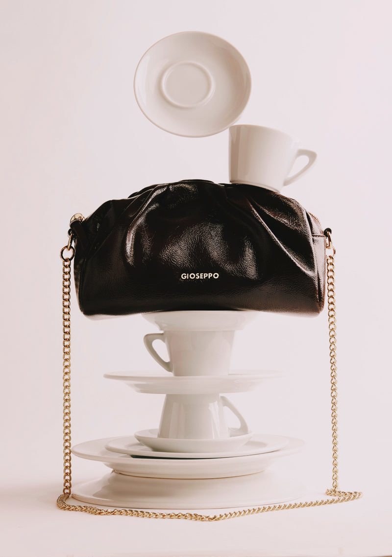 BOLSO BANDOLERA MARRÓN EFECTO ARRUGADO