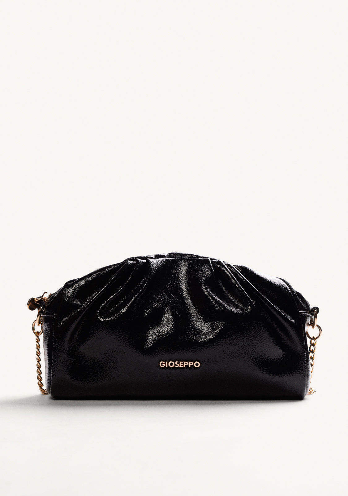 BOLSO BANDOLERA NEGRO EFECTO ARRUGADO