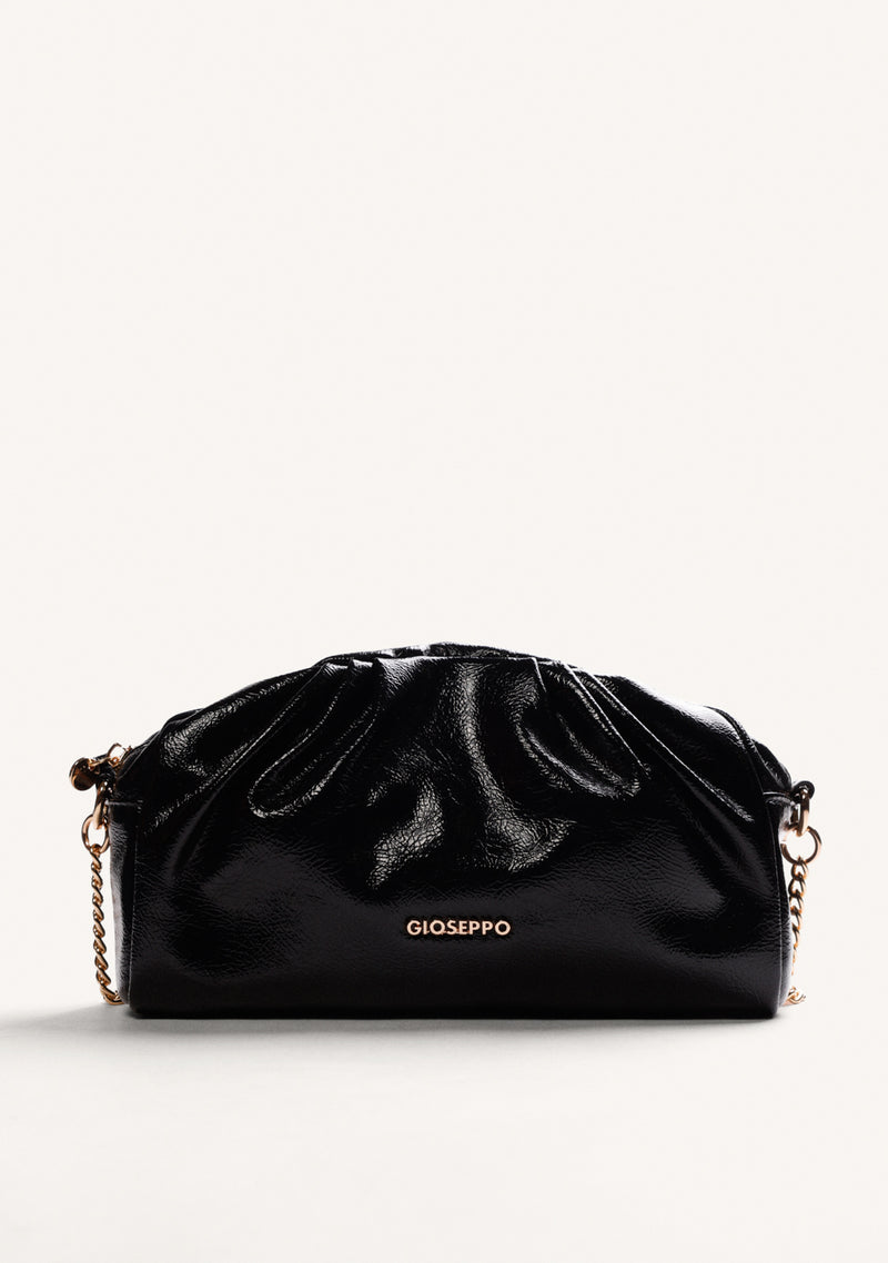 BOLSO BANDOLERA NEGRO EFECTO ARRUGADO