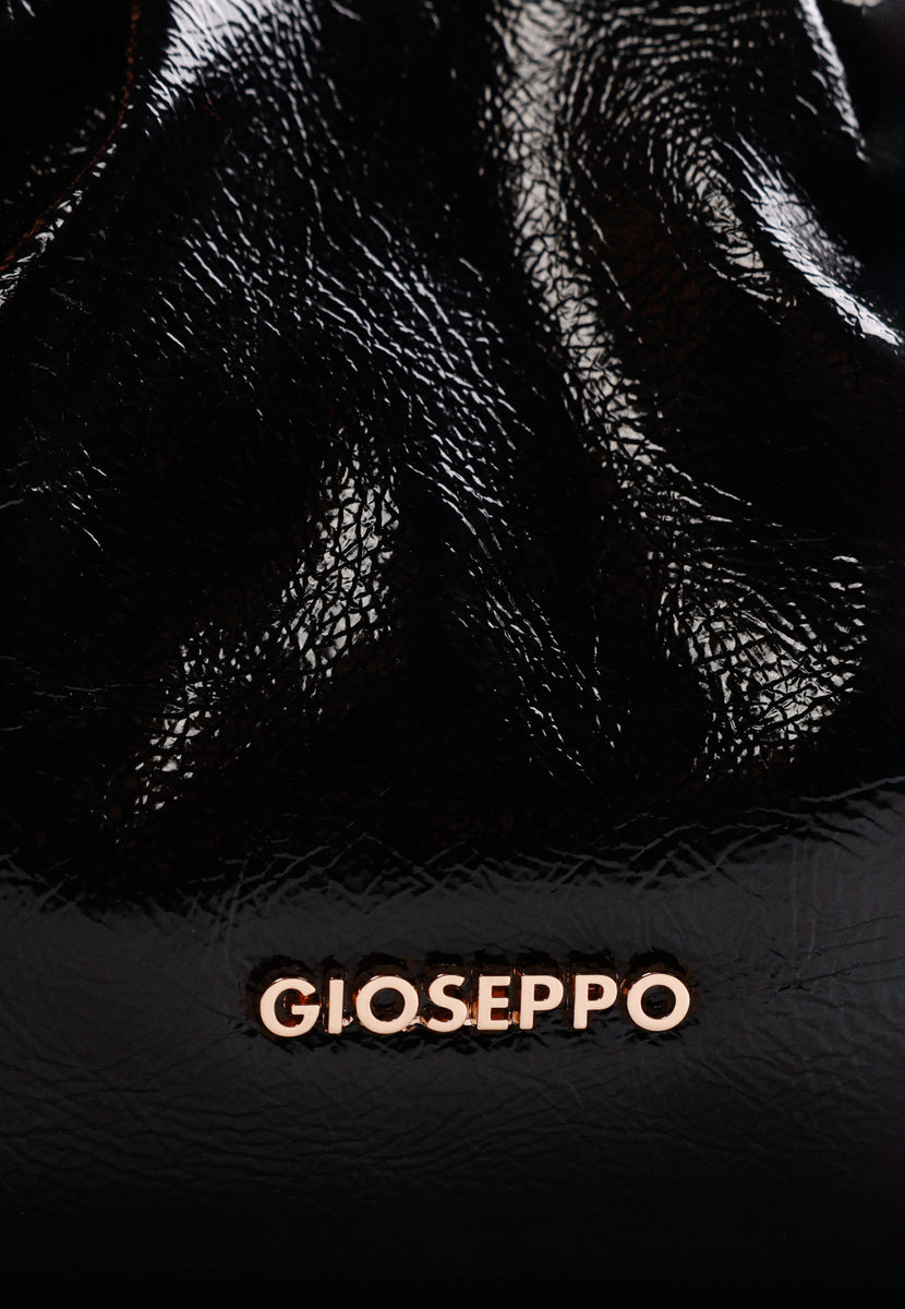 BOLSO BANDOLERA NEGRO EFECTO ARRUGADO