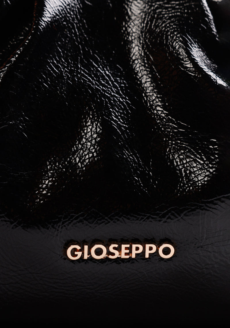 BOLSO BANDOLERA NEGRO EFECTO ARRUGADO