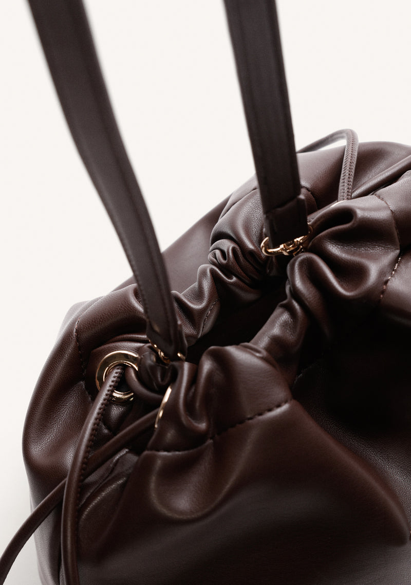 BOLSO BUCKET MARRÓN
