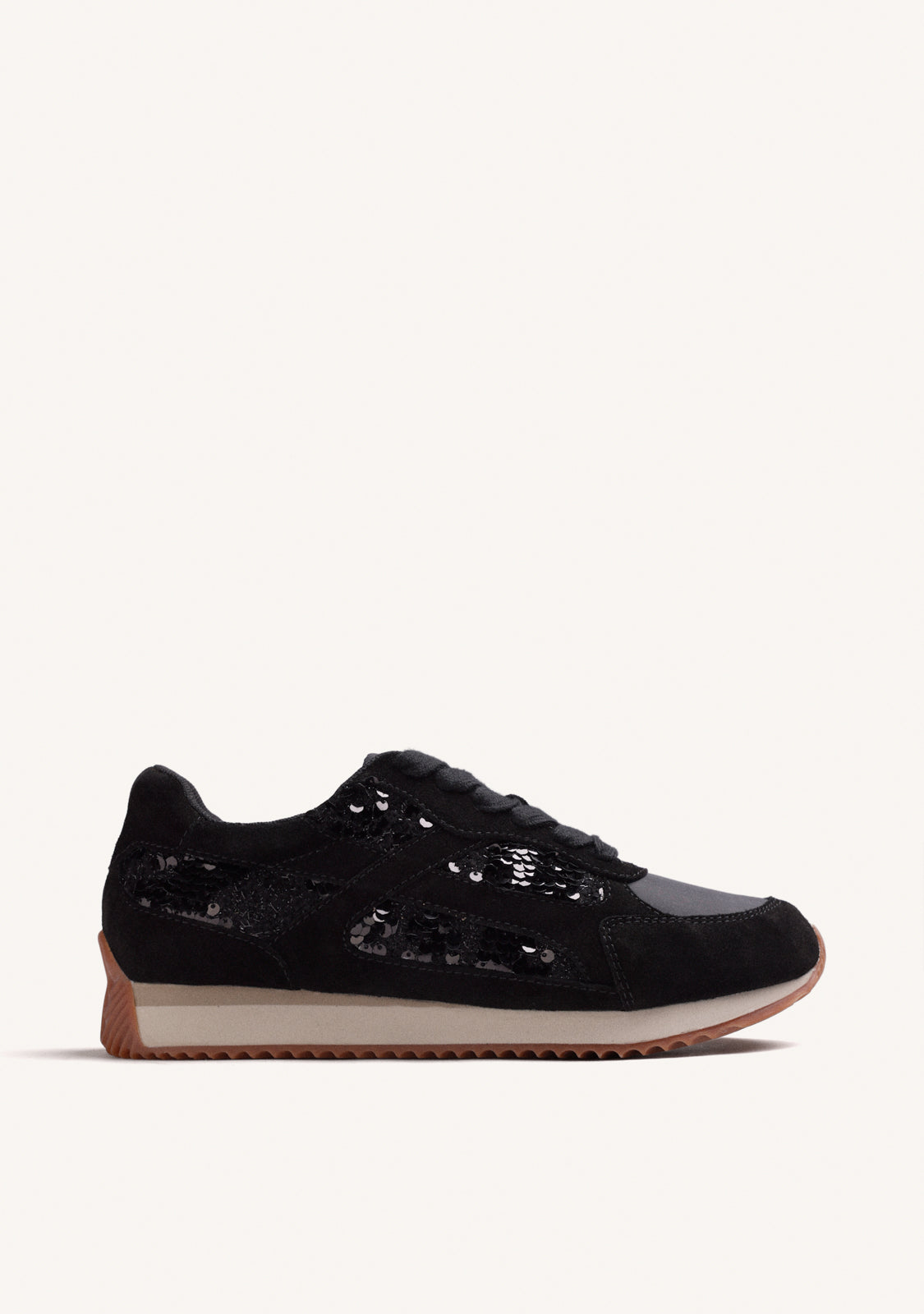 BLACK SHINY LEATHER SNEAKERS