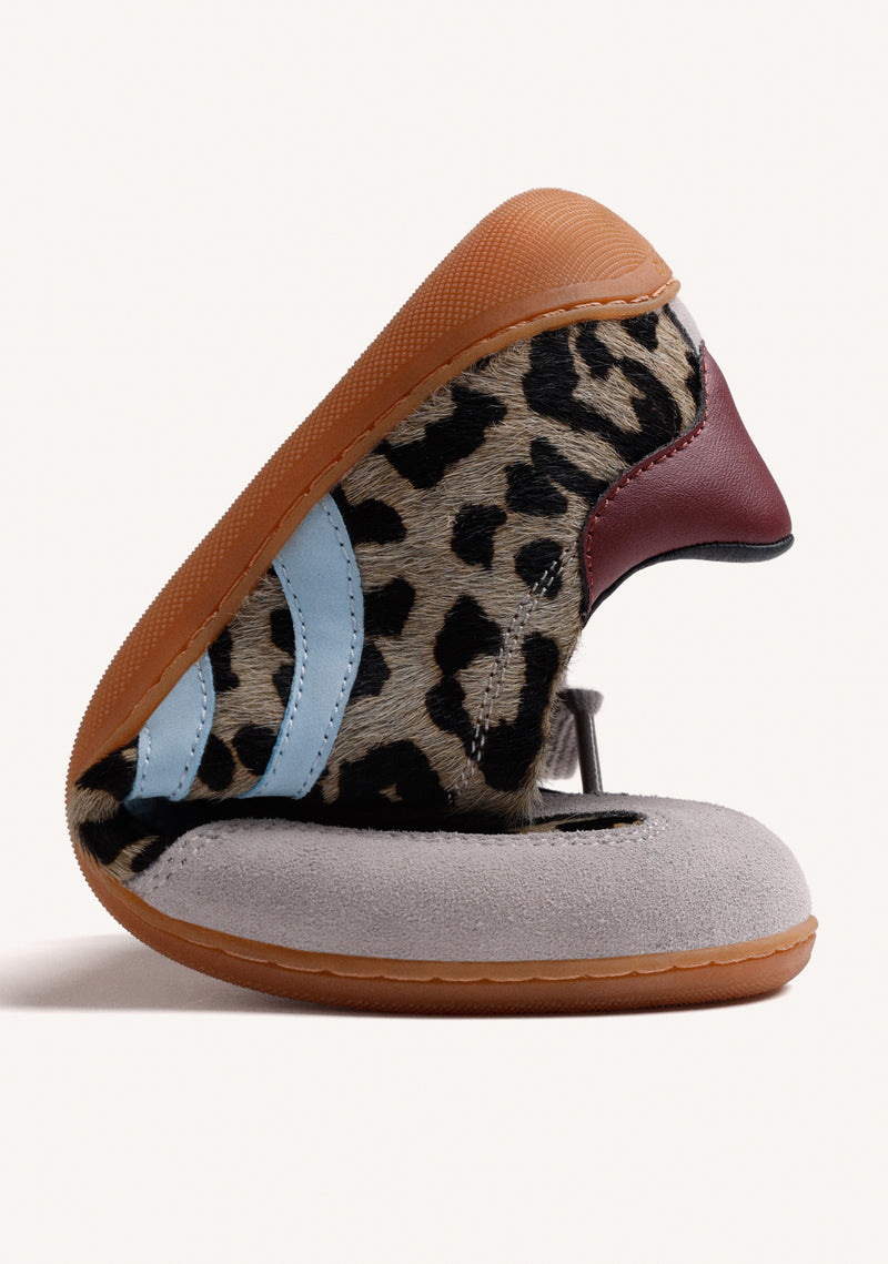 BAREFOOT SNEAKERS ANIMAL PRINT LEATHER