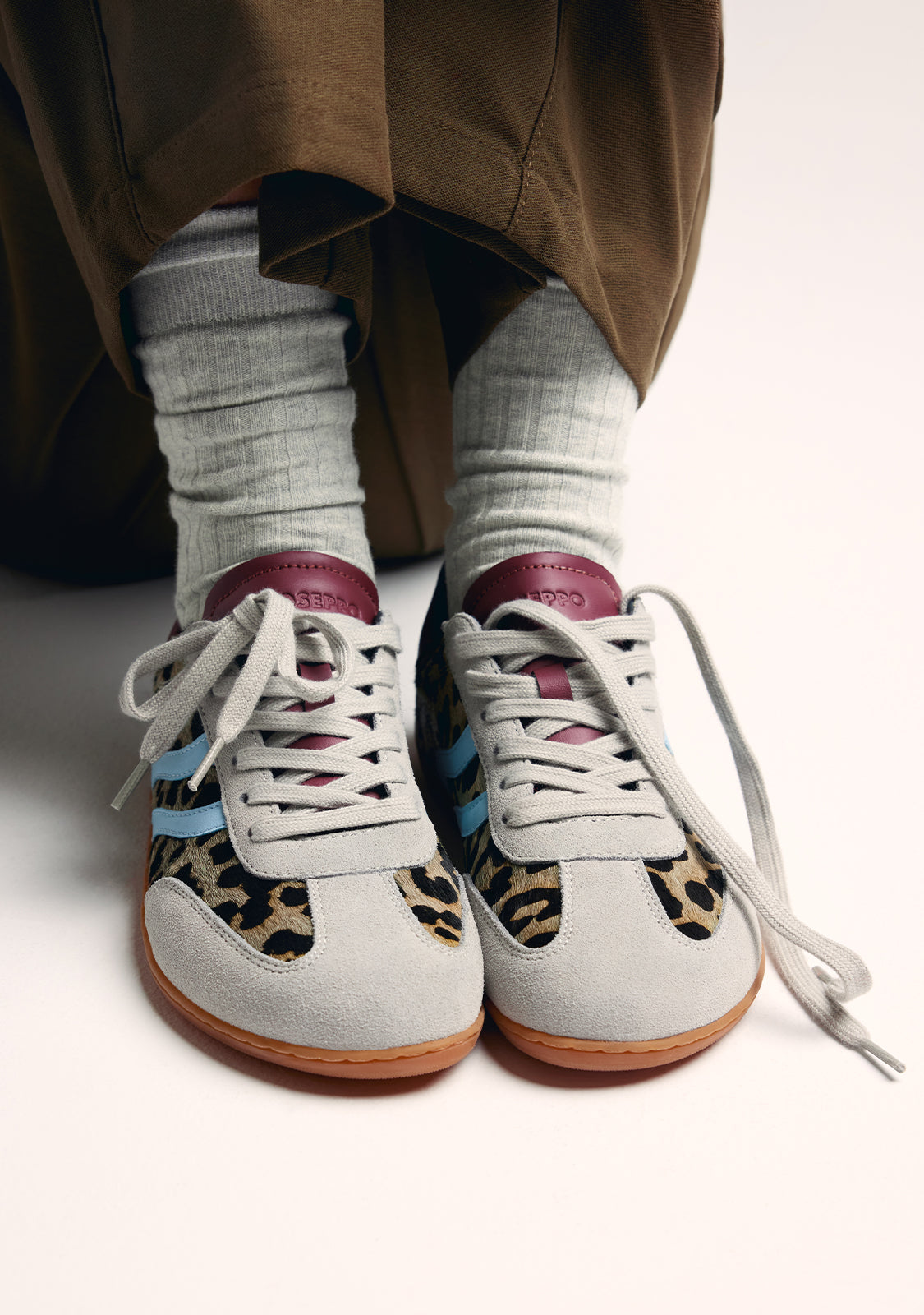BAREFOOT SNEAKERS ANIMAL PRINT LEATHER