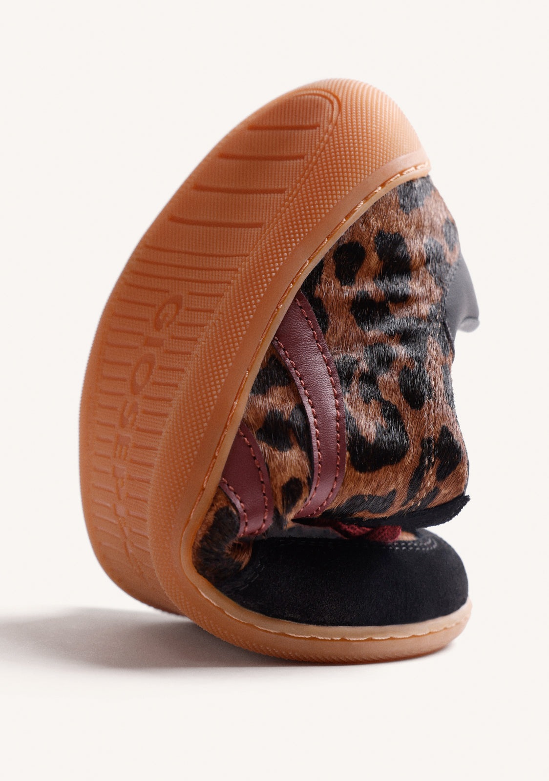 BAREFOOT SNEAKERS WITH ANIMAL PRINT LEATHER