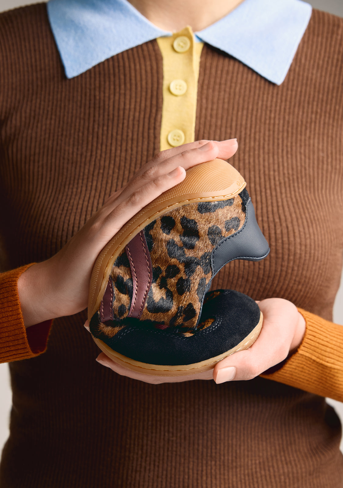 SCARPE BAREFOOT STAMPA ANIMALE IN PELLE
