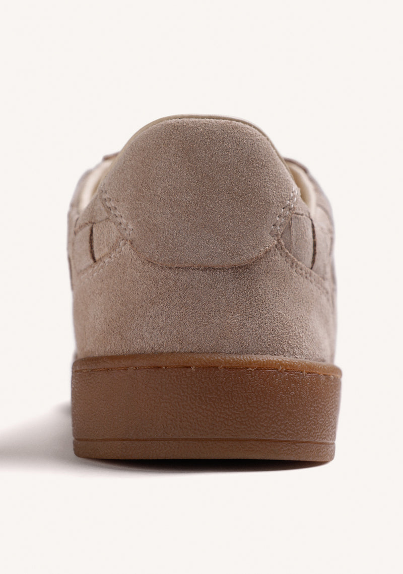 BEIGE LEATHER SNEAKERS