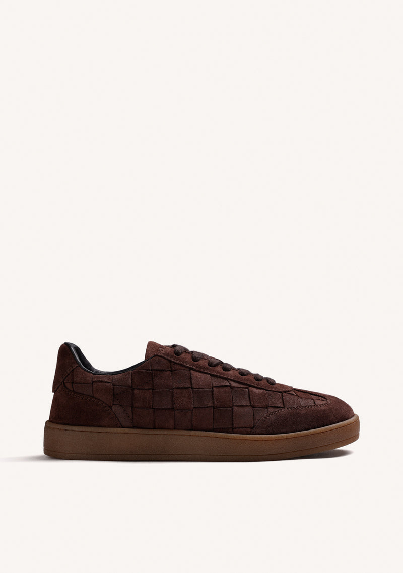 BROWN LEATHER SNEAKERS