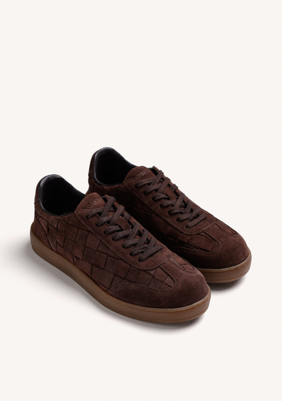 BROWN LEATHER SNEAKERS