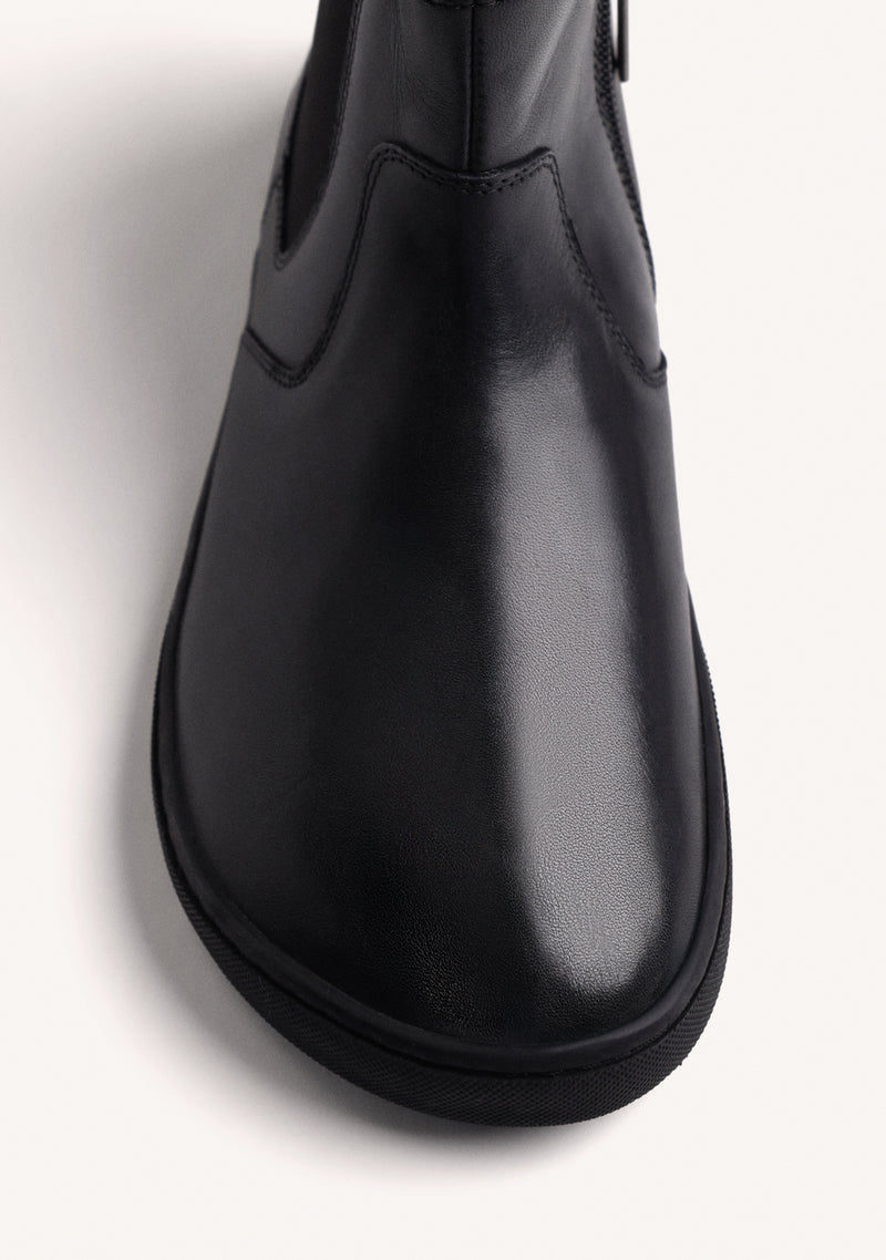 BOTTINES BAREFOOT NOIRES EN CUIR