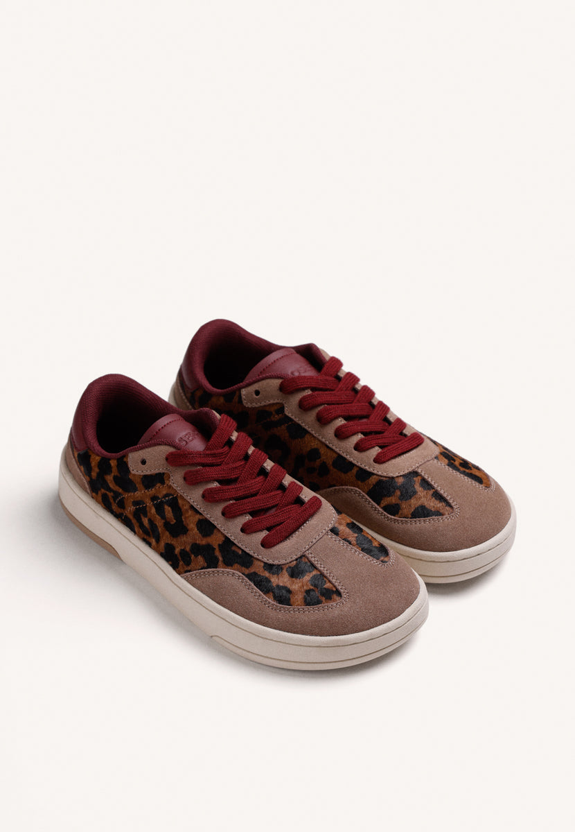 BAREFOOT SNEAKERS ANIMAL PRINT LEATHER