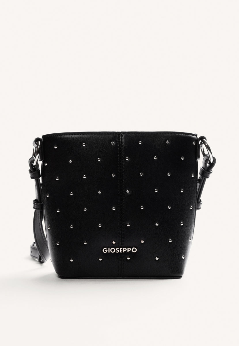 BOLSO BUCKET NEGRO TACHAS