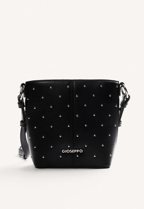BOLSO BUCKET NEGRO TACHAS
