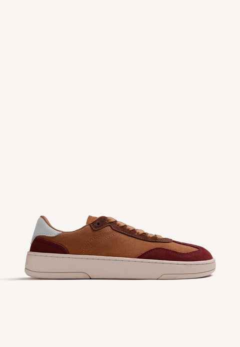BROWN BAREFOOT LEATHER SNEAKERS