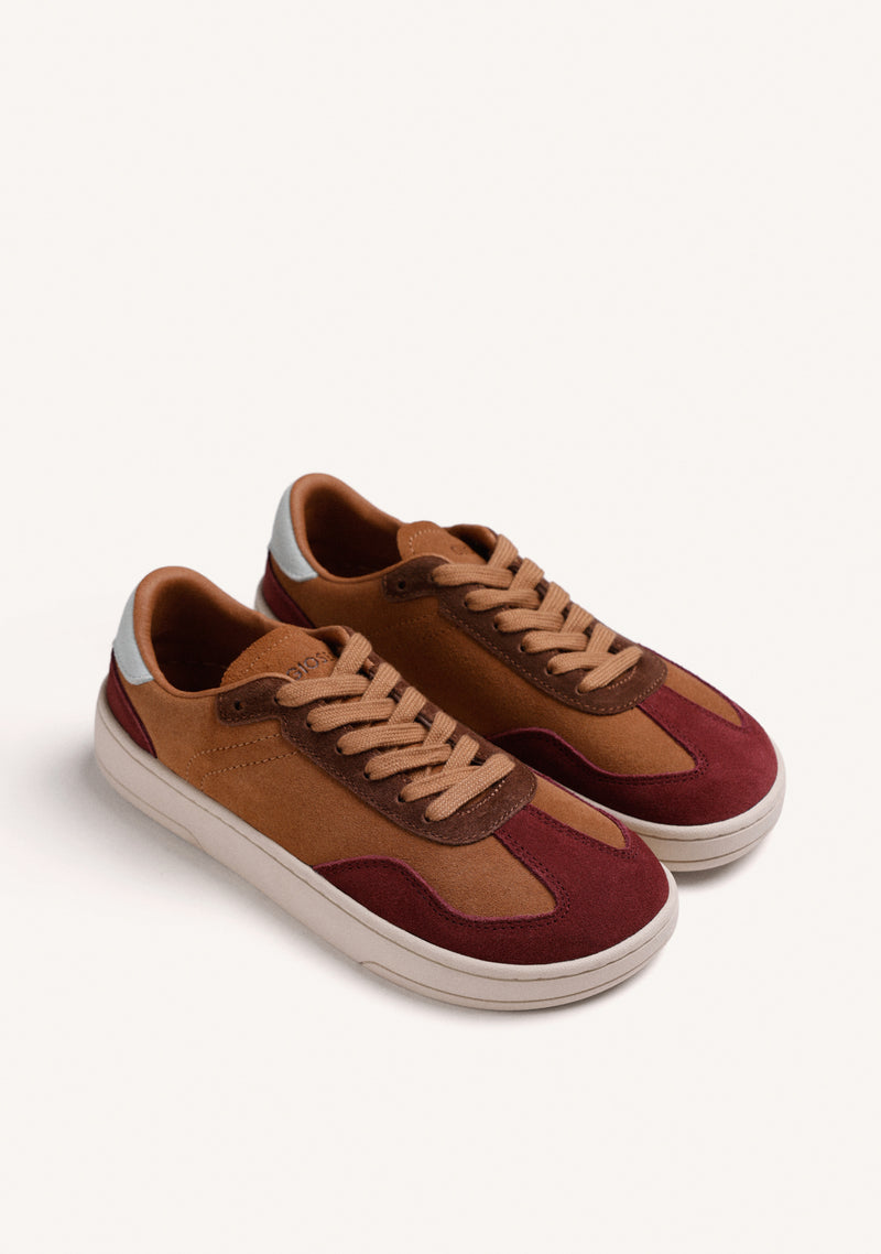 BROWN BAREFOOT LEATHER SNEAKERS