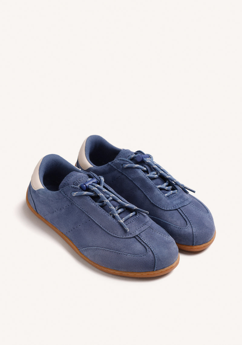 BLUE BAREFOOT SUEDE LEATHER SNEAKERS