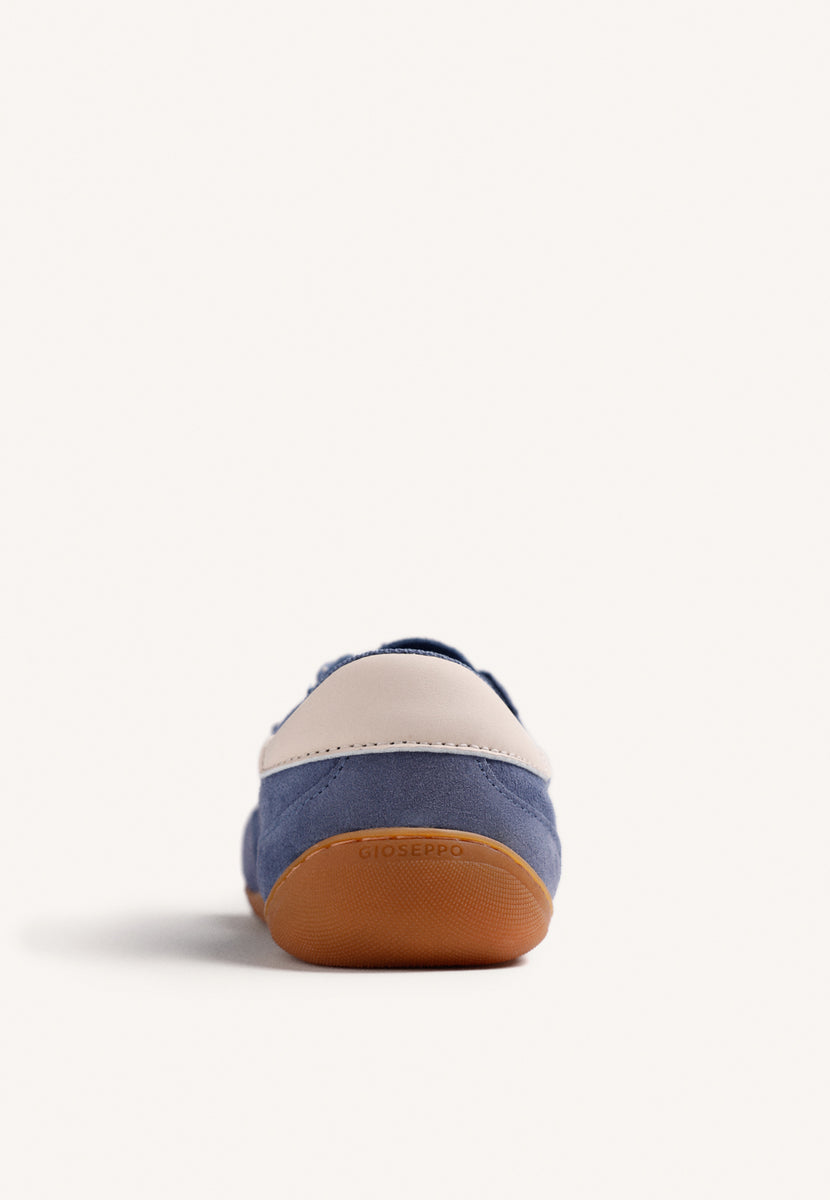 SCARPE BAREFOOT BLU IN PELLE SCAMOSCIATA
